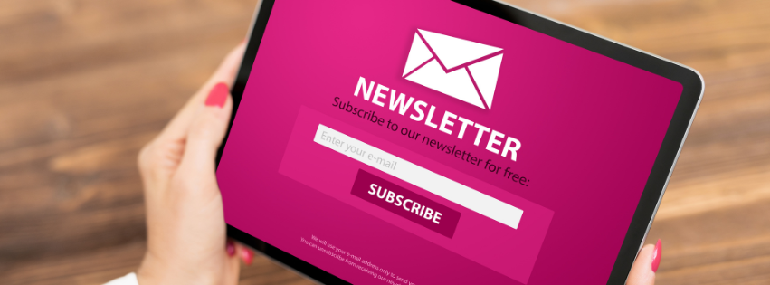 Email marketing newsletter subscription form for building customer loyalty